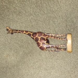 Wooden Giraffe Approx 12 Inches Tall